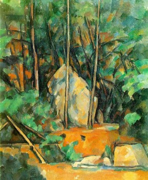  Parque Pintura - En el paisaje del parque Chateau Noir Paul Cézanne
